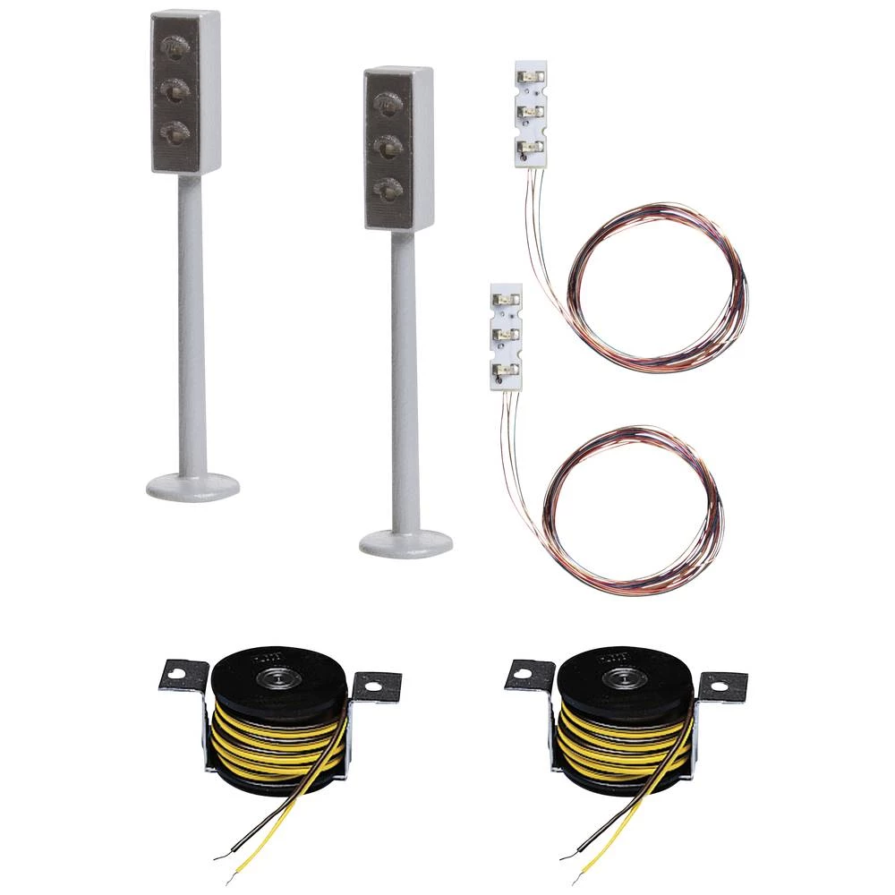 Faller 161656 2 LED-Ampeln mit Stopp-Stellen automobilski sustav h0 električni semafor slika