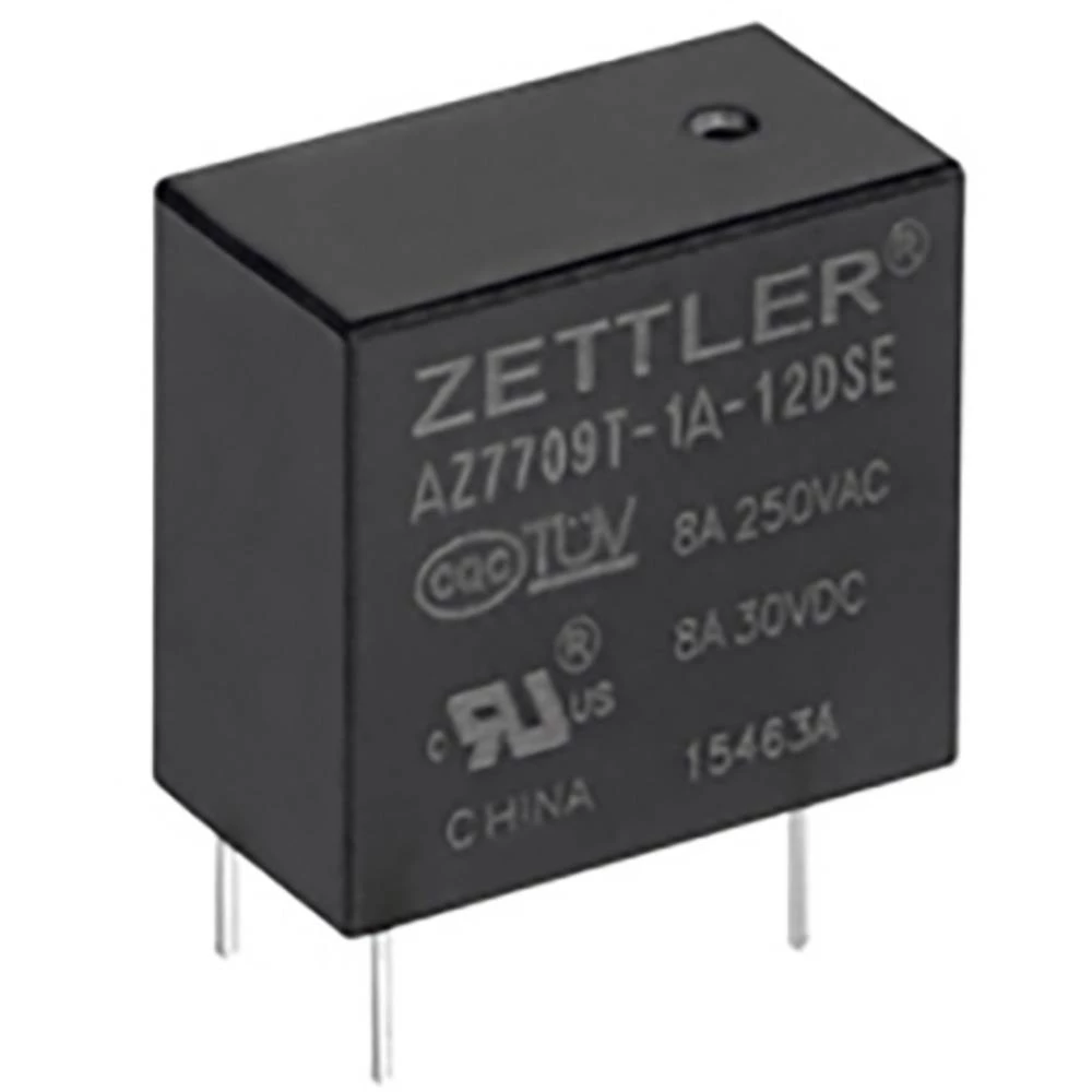 Zettler Electronics AZ7709T-1AE-12DSEF relej za tiskane pločice 12 V/DC 10 A 1 zatvarač 1 St. slika