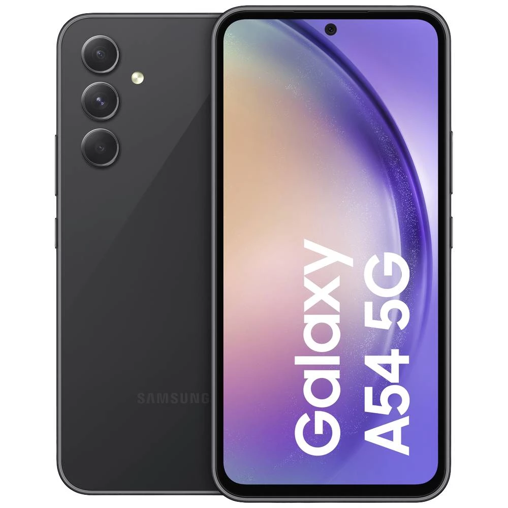 Samsung A546B Galaxy A54 5G pametni telefon, 128 GB pohrane + 6 GB RAM-a, sjajan grafit Samsung Galaxy A54 5G pametni telefon 128 GB 16.3 cm (6.4 palac) grafitna  Hybrid-Slot slika