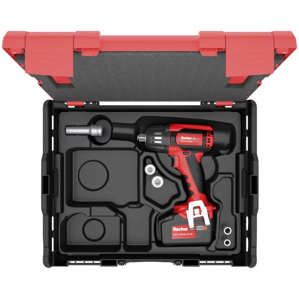 Fischer    552924  akumulatorski zračni pištolj    18 V  Broj uključenih baterija 1  4.0 Ah  Li-Ion  uklj. akumulator, uklj. kofer, uklj. oprema, bez punjača slika