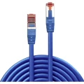LINDY 47723 RJ45 mrežni kabel, Patch kabel cat 6 S/FTP 10.00 m plava boja sa zaštitom za nosić 1 St. slika