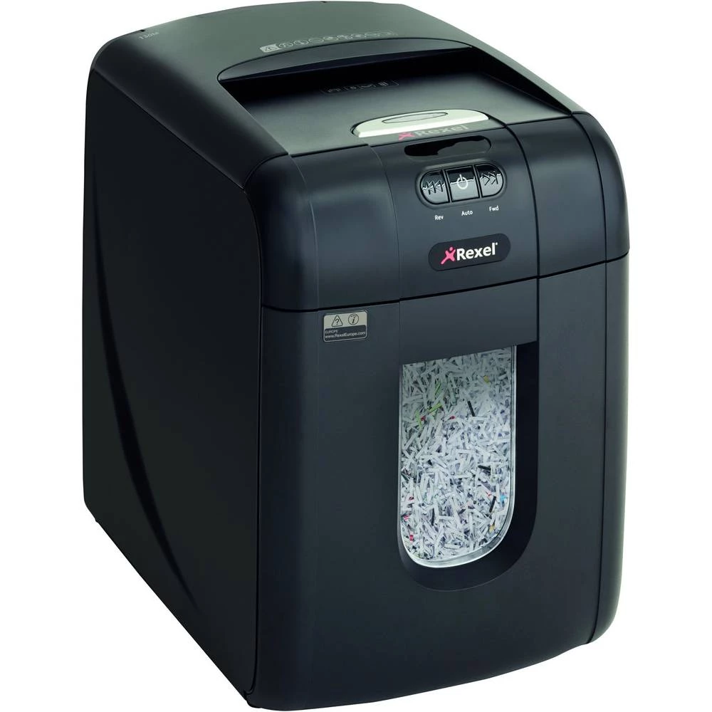 Uništavač dokumenata Rexel Auto+ 130M Rezanje na komade 2 x 15 mm 26 l Broj stranica (maks.): 140 Razina sigurnosti (uništavanje slika