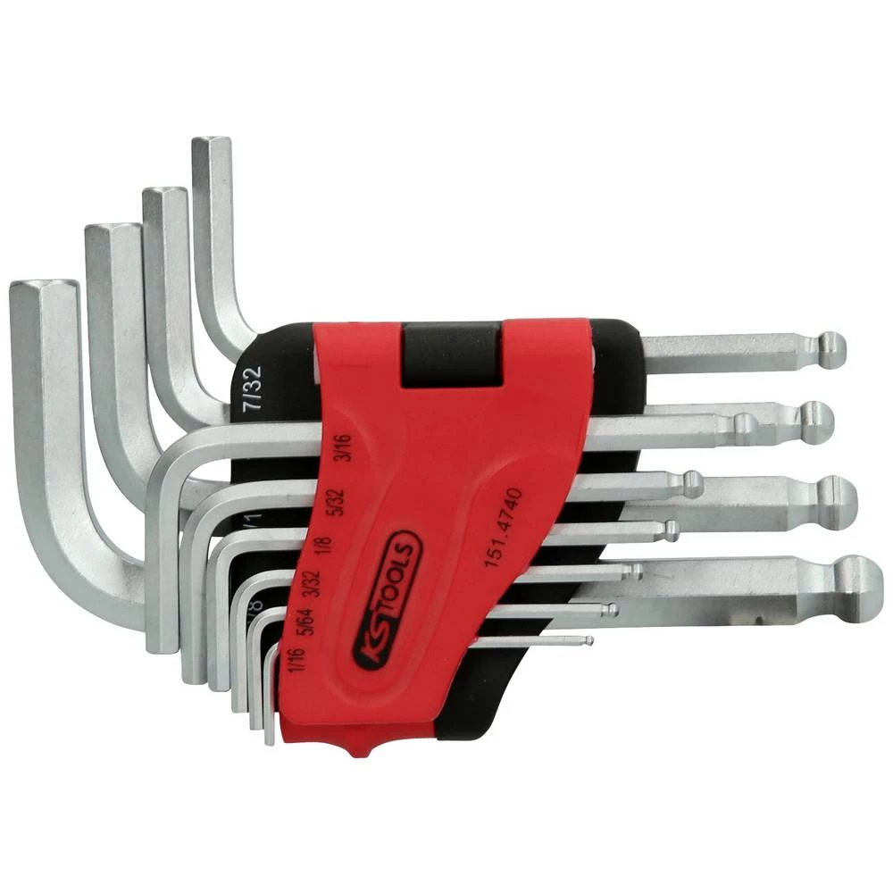 KS Tools 151.4740 unutarnji šesterokutni komplet kutnih odvijača 1/16 palac, 5/64 palac, 3/32 palac, 1/8 palac, 5/32 pal slika