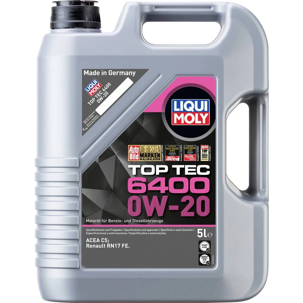 Liqui Moly Top Tec 6400 0W-20 21585 motorno ulje 5 l slika