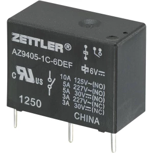 Zettler Electronics AZ9405-1C-24DEF Printrelais 24 V/DC 10 A 1 preklopni kontakt 1 kom. slika