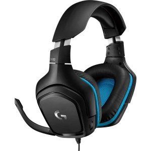 Igraće naglavne slušalice sa mikrofonom 3,5 mm priključak Sa vrpcom Logitech Gaming G432 Preko ušiju Crna, Plava boja slika