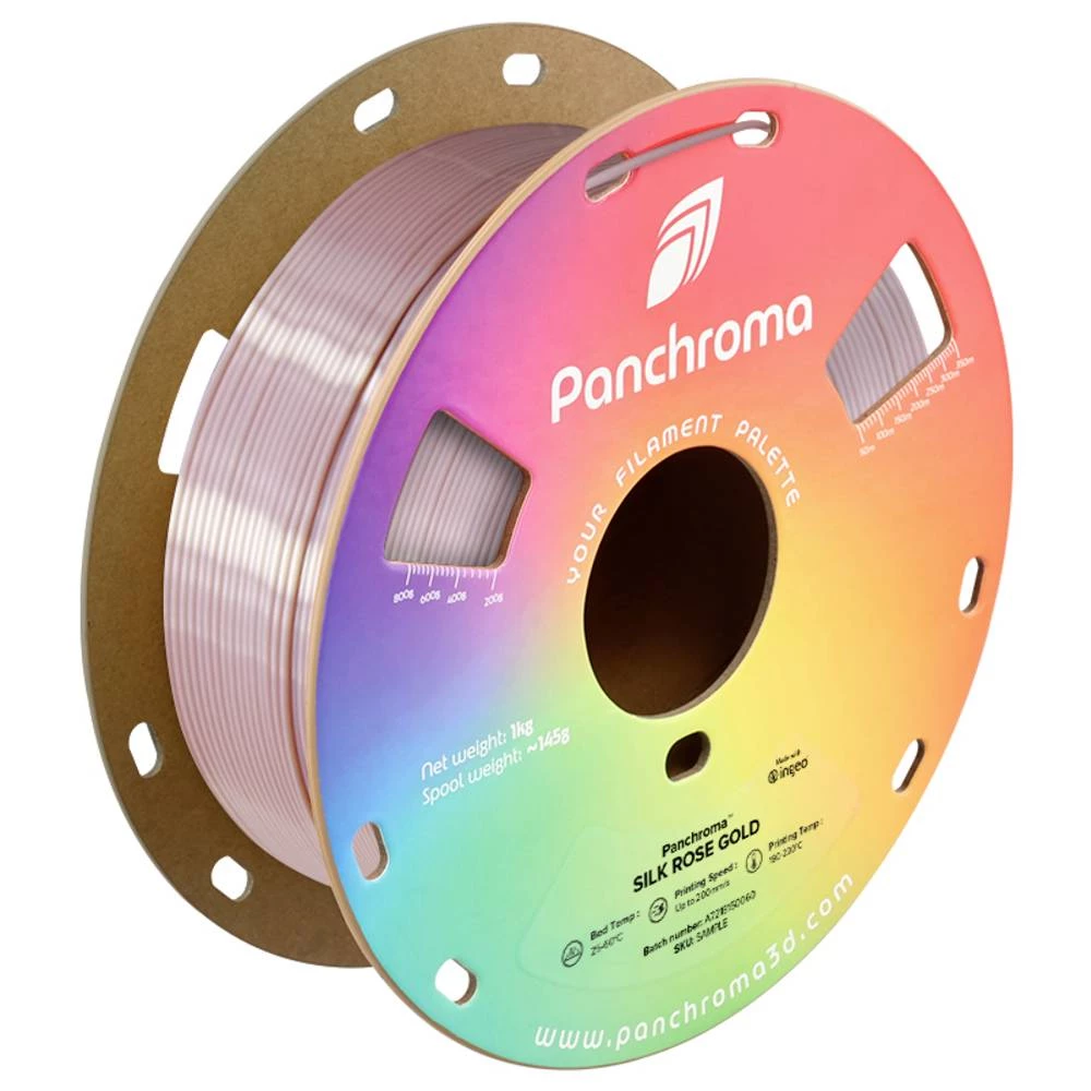 Polymaker CA03017 Panchroma™ Silk 3D pisač filament PLA svilenkasti sjaj 1.75 mm 1000 g ružičasto zlatna 1 kom. slika