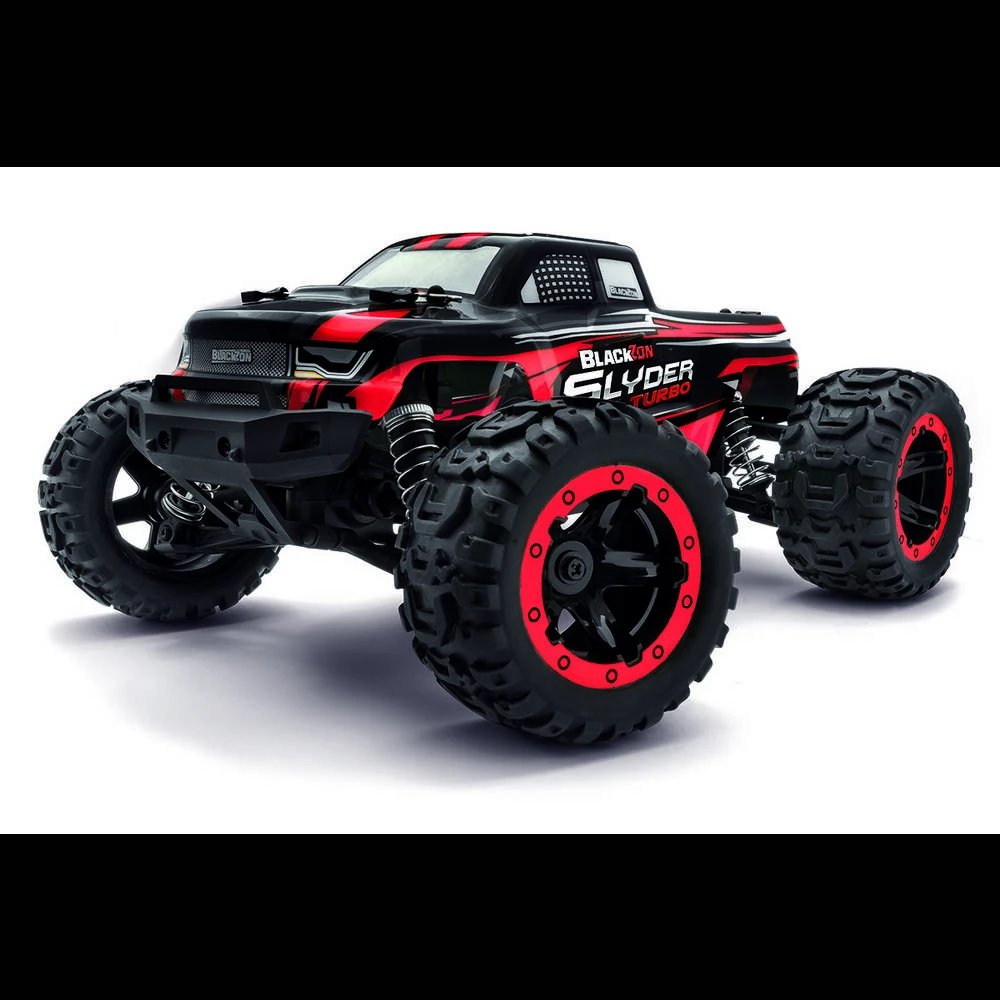 Blackzon crvena bez četkica 1:16 RC model automobila električni monstertruck pogon na sva četiri kotača (4wd) 2,4 GHz uk slika