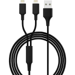 Smrter USB kabel za punjenje USB 2.0 USB-A utikač, Apple Lightning utikač 1.20 m crna