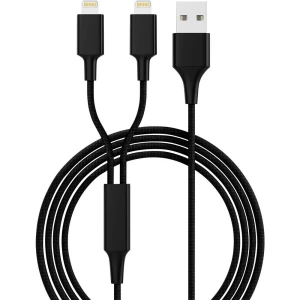 Smrter USB kabel za punjenje USB 2.0 USB-A utikač, Apple Lightning utikač 1.20 m crna slika