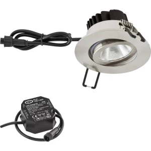 EVN  PC650N61302 LED ugradna svjetiljka   6 W toplo bijela plemeniti čelik slika
