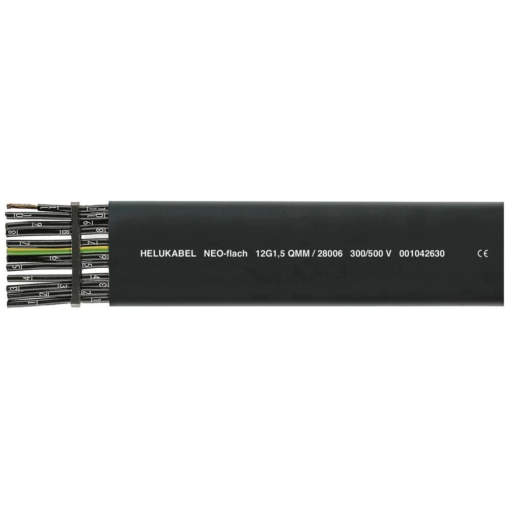Helukabel plosnati tračni kabel 4 G 10 mm² crna 28020-500 500 m slika
