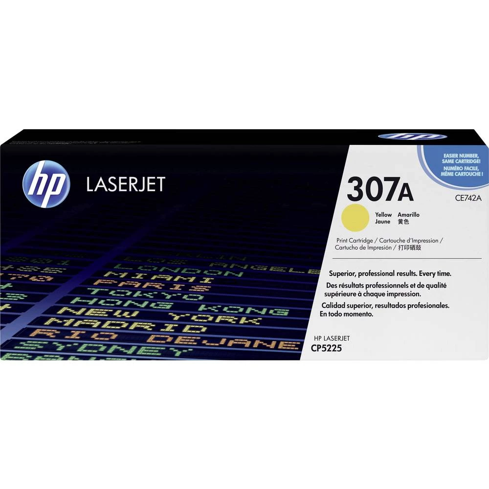 HP 307A CE742A toner žut 7300 Stranica original toner uložak slika