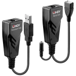 Lindy 42674 Modul za mrežno proširenje Mrežni odašiljač i prijemnik crni LINDY  USB 2.0 USB produživač putem mrežnog kabela RJ45 100 m