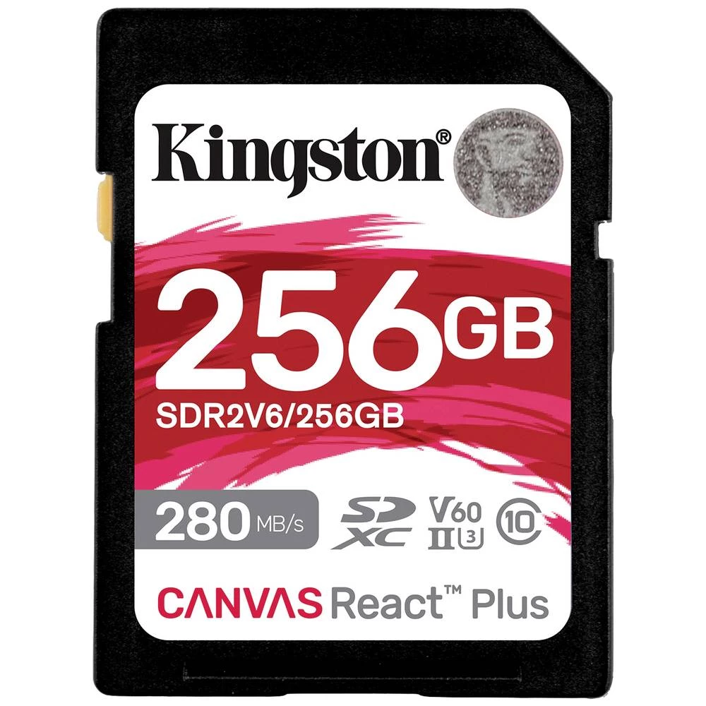 Kingston Canvas React Plus sdxc kartica maloprodaja 256 GB Class 10 UHS-II, v60 Video Speed Class slika