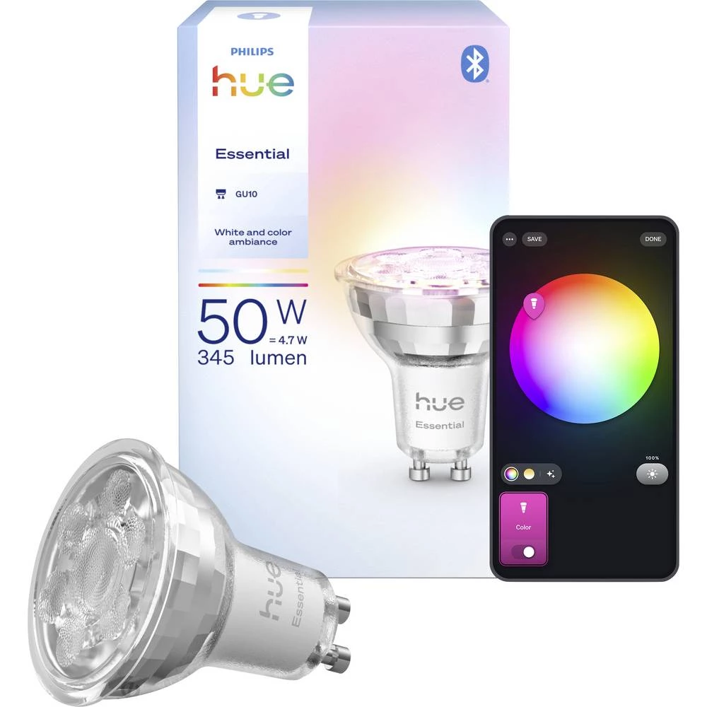 Philips LED žarulja 929004235701 Energetska učinkovitost 2021: F (A - G) Hue Essential White & Col. Amb. slika