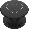 POPSOCKETS White Heart Black Stalak za mobitel Crna slika