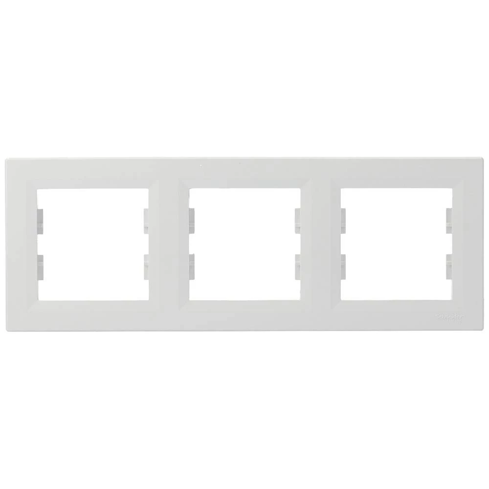Schneider Electric, trostruki vodoravni okvir, bijela, Asfora, EPH5800321D Schneider Electric okvir Asfora bijela (RAL 9003) EPH5800321D slika