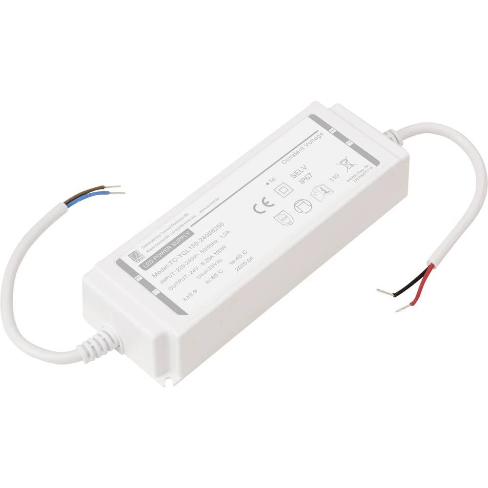 TRU COMPONENTS TC-YCL150-24006250 LED transformator konstantni napon 18 W 6.25 A 22.8 - 25.2 V/DC 1 kom. slika