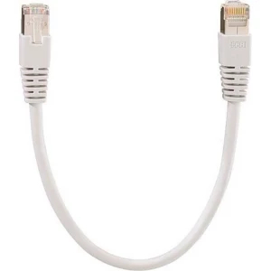 Rutenbeck RJ45 21200020 mrežni kabeli, patch kabeli cat 8.1 S/FTP 2.00 m siva sa zaštitom slika