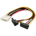 LINDY struja adapter [1x 4-polni električni muški konektor ide - 2x SATA-strujna utičnica 15-polna] 0.15 m višebojna
