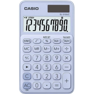 Casio SL-310UC-LB džepni kalkulator svijetloplava  solarno napajanje, baterijski pogon (Š x V x D) 70 x 8 x 118 mm slika