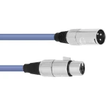 Omnitronic 3022010L XLR priključni kabel [1x XLR utikač 3-polni - 1x XLR utičnica 3-polna] 3.00 m plava boja