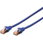 LAN (RJ45) Mreža Priključni kabel CAT 6 S/FTP 10 m Plava Pletena zaštita, Bez halogena, Vatrostalan, Zaštićen s folijom, Sa zašt