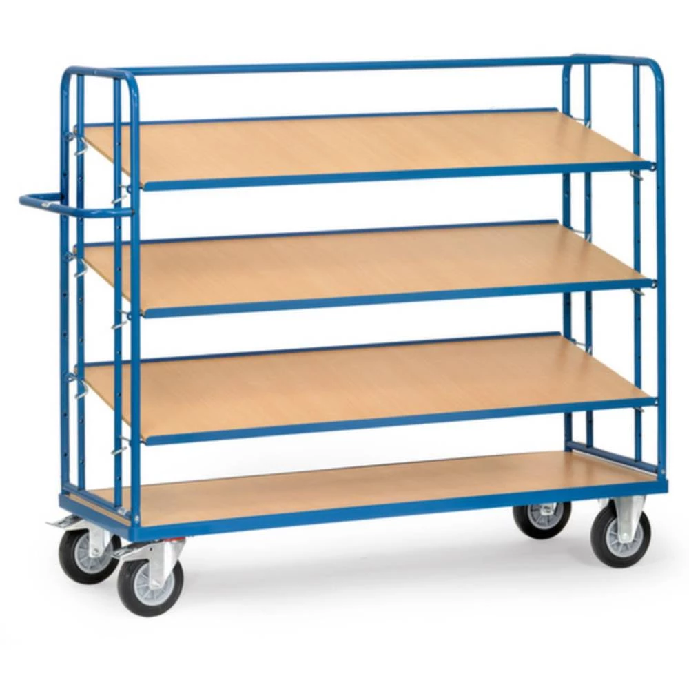 Fetra Hauptartikel 4256 etažna kolica čelik obložen s prahom Opterećenje (maks.): 400 kg briljantno-plava (RAL 5007) boj slika