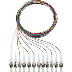 Rutenbeck 228041202 Glasfaser svjetlovodi priključni kabel [12x muški konektor st - 12x slobodan kraj] Singlemode OS2 slika