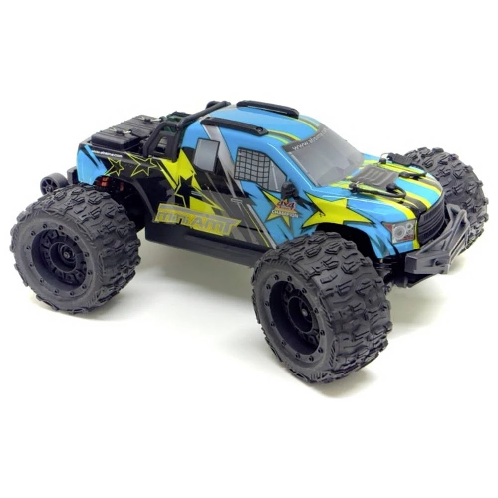 Absima Mini AMT Fluo plava boja bez četkica 1:16 RC model automobila električni monstertruck pogon na sva četiri kotača slika