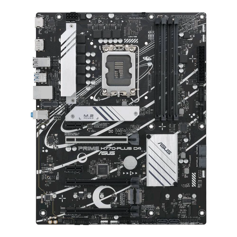 ASUS PRIME H770-PLUS D4, Intel, LGA 1700, Intel® Celeron®, Intel® Core™ i3, Intel® Core™ i5, Intel® Core™ i7, Intel® Core™ i9,..., LGA 1700, DDR4- SDRAM, 128 GB Asus PRIME H770-PLUS D4 matična ploč... slika