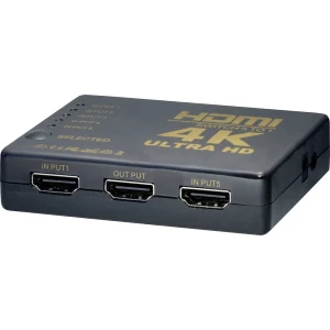 HDMI prekidač Maxtrack CS 1-5 L sa daljinskim upravljačem crna slika