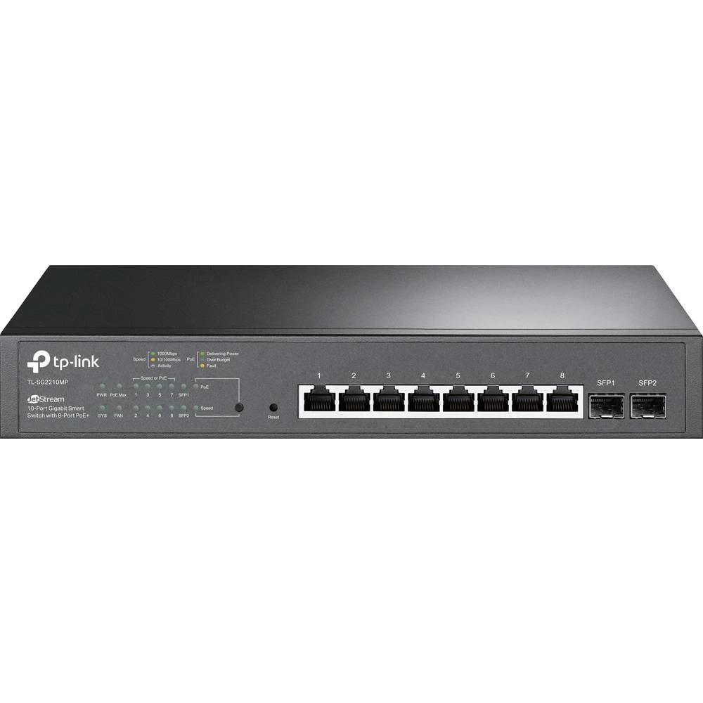 TP-LINK JetStream SG2210MP V4 eternetski preklopnik 8 ulaza 10 / 100 / 1000 MBit/s PoE funkcija slika