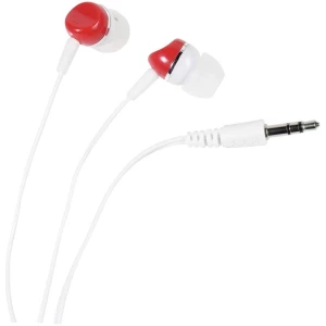 HiFi Naglavne slušalice Vivanco SR 3 RED U ušima Bijelo-crvena slika