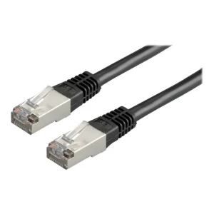 Value 21.99.1325 RJ45 mrežni kabel, Patch kabel cat 6 S/FTP 0.50 m crna dvostruko zaštićen 1 St. slika