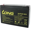 Long WP12-6S WP12-6S olovni akumulator 6 V 12 Ah olovno-koprenasti (Š x V x D) 151 x 99 x 50 mm plosnati priključak 4.8 mm nisko samopražnjenje, bez održavanja slika
