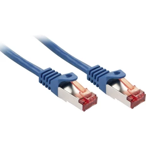 LINDY 47350 RJ45 mrežni kabel, Patch kabel   30.00 cm plava boja  1 St. slika