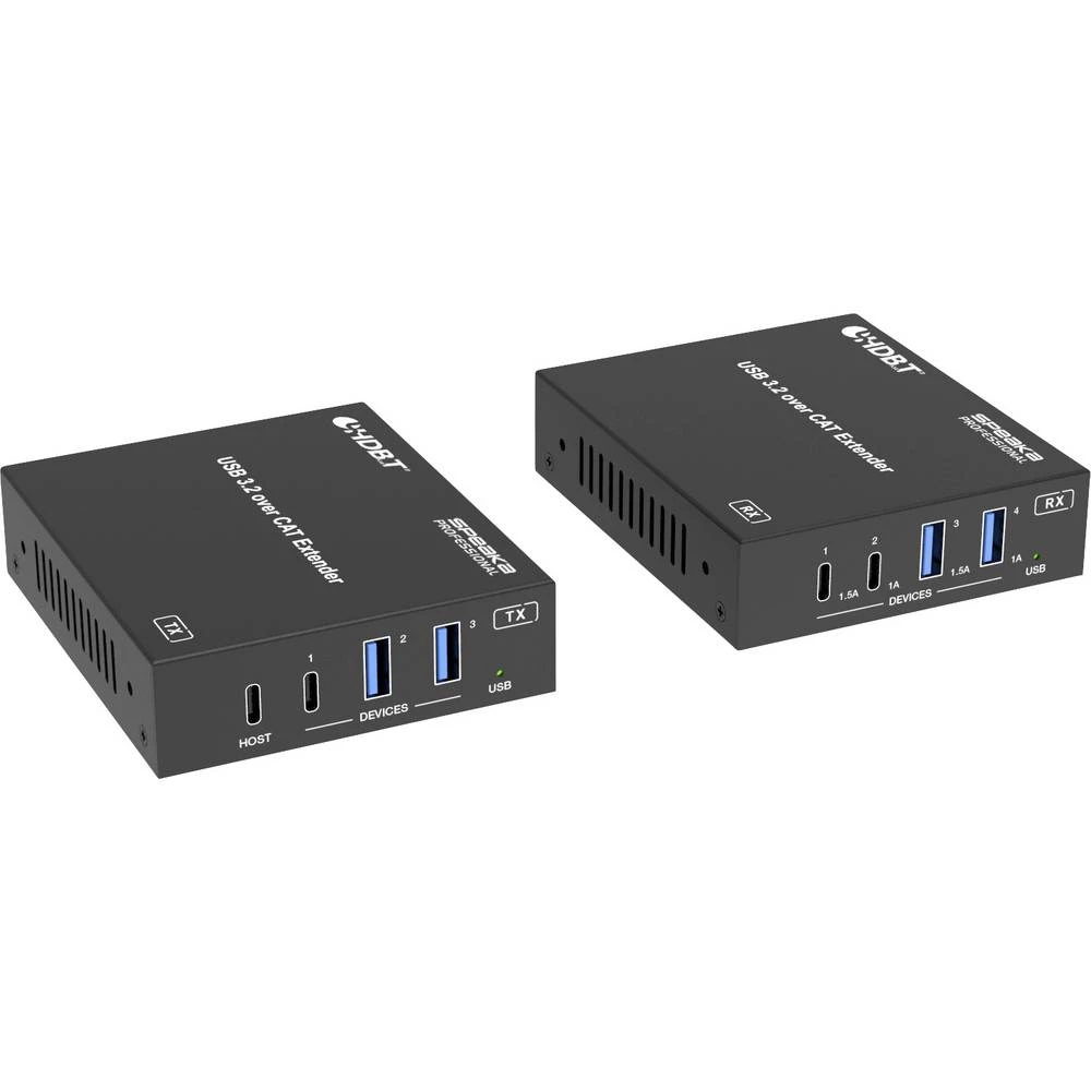 SpeaKa Professional SP-USBE-820 7+1 ulaza KVM extender kontrola preko računala crna slika