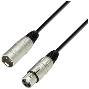 Adam Hall 3 STAR MMF 0050 XLR priključni kabel [1x XLR utikač 3-polni - 1x XLR utičnica 3-polna] 0.5 m crna slika