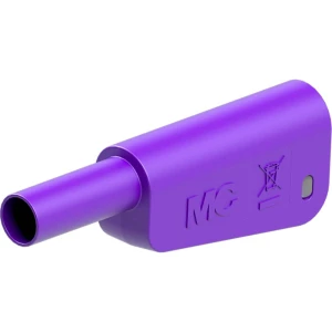 Stäubli SLQ-4A-46 sigurnosni lamelni muški konektor utikač Zatik-Ø: 4 mm ljubičasta 1 St. slika