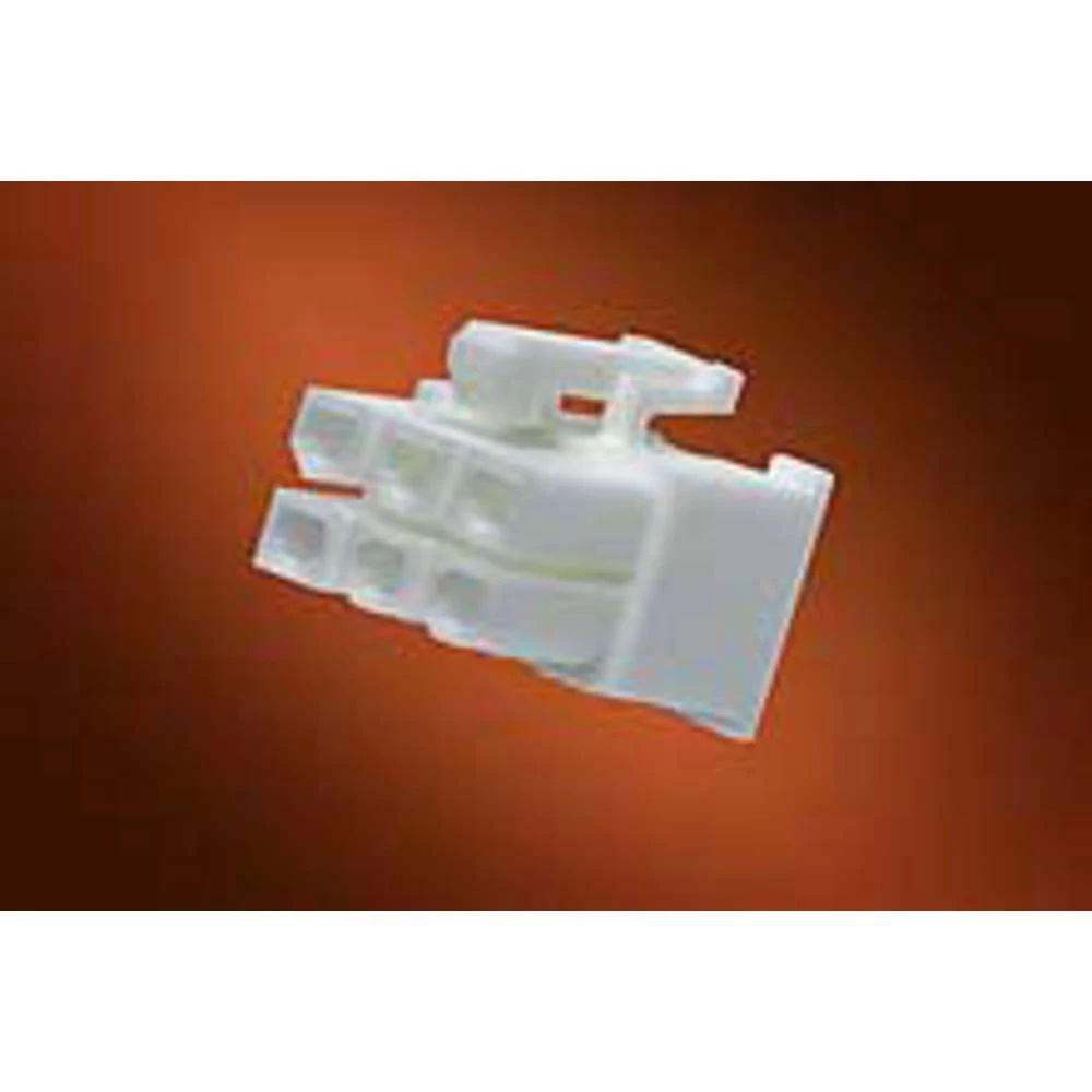 Molex 39013048 Mini-Fit Jr. Receptacle Housing, Dual Row, 4 Circuits, UL 94V-0, Natural slika