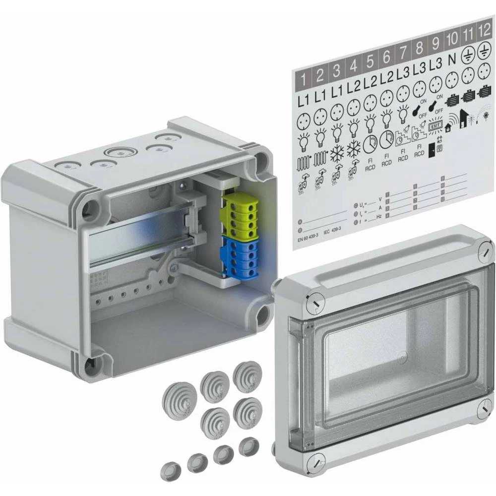 Nadžbukna Broj redova = 1 OBO Bettermann 2008804 SDB 05 PS slika