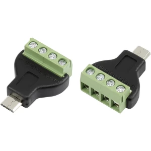 USB utični konektor s navojnim priključkom Ravni muški konektor MN-USB4M Mikro USB priključak tipa B TRU COMPONENTS Sadržaj: 1 S slika