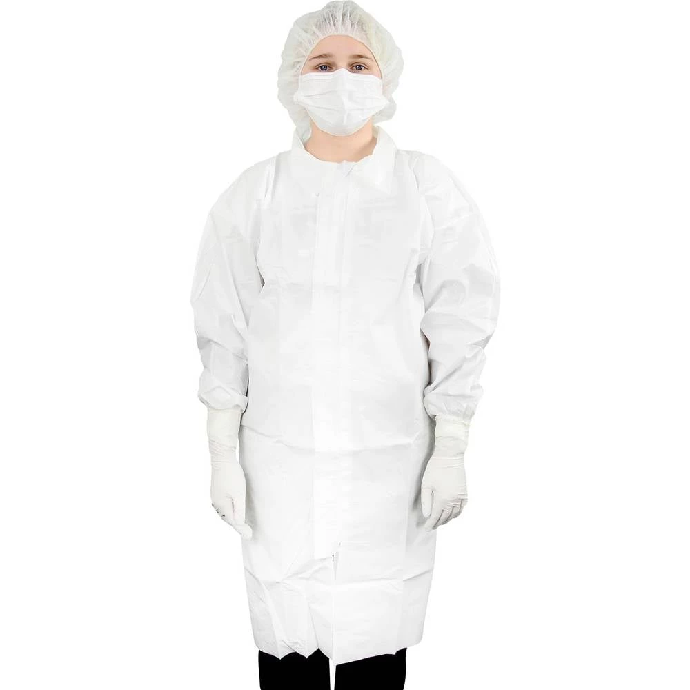 Antistat 600-5003E Antistatički jednokratni laboratorijski ogrtač Veličina haljine: L bijela slika