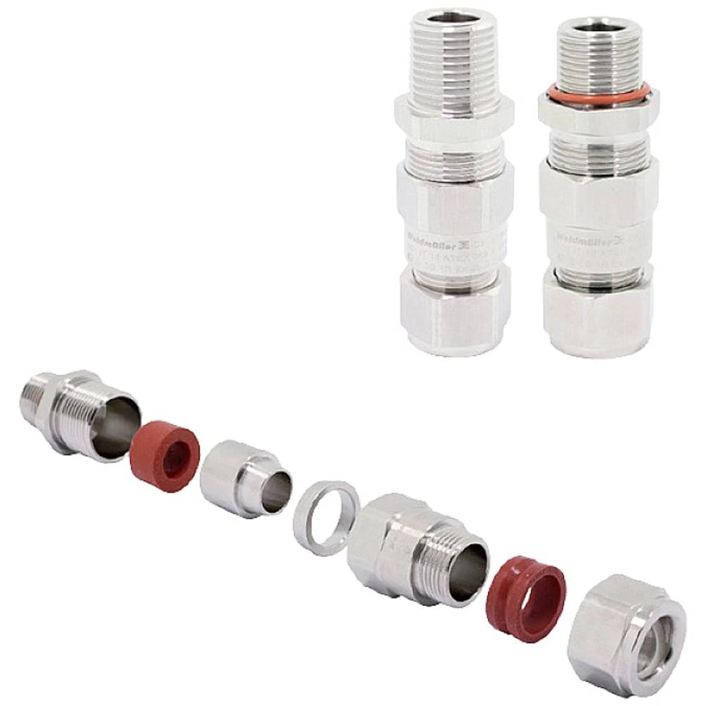 Weidmüller 1188840000 kabelska uvodnica s brtvom, sa zaštitom od potega M16 nehrđajući čelik prirodna 160 St. slika