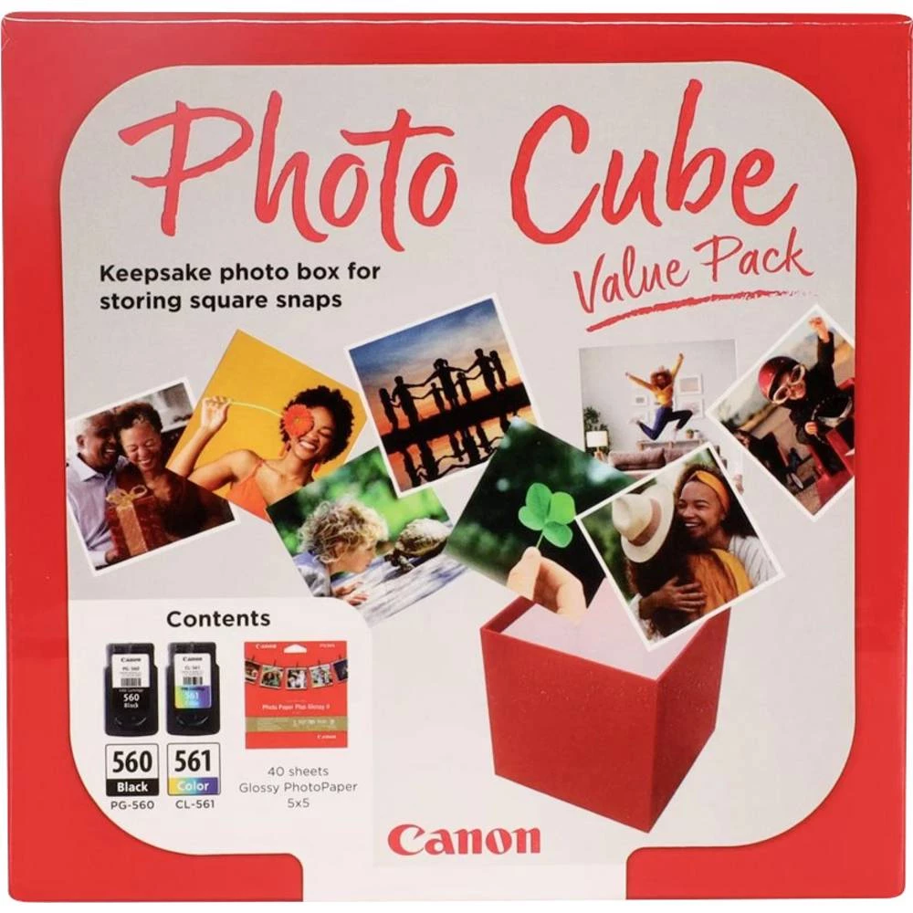 Canon set foto kockica PG-560+CL-561 original kombinirano pakiranje crna, u boji 3713C007 slika