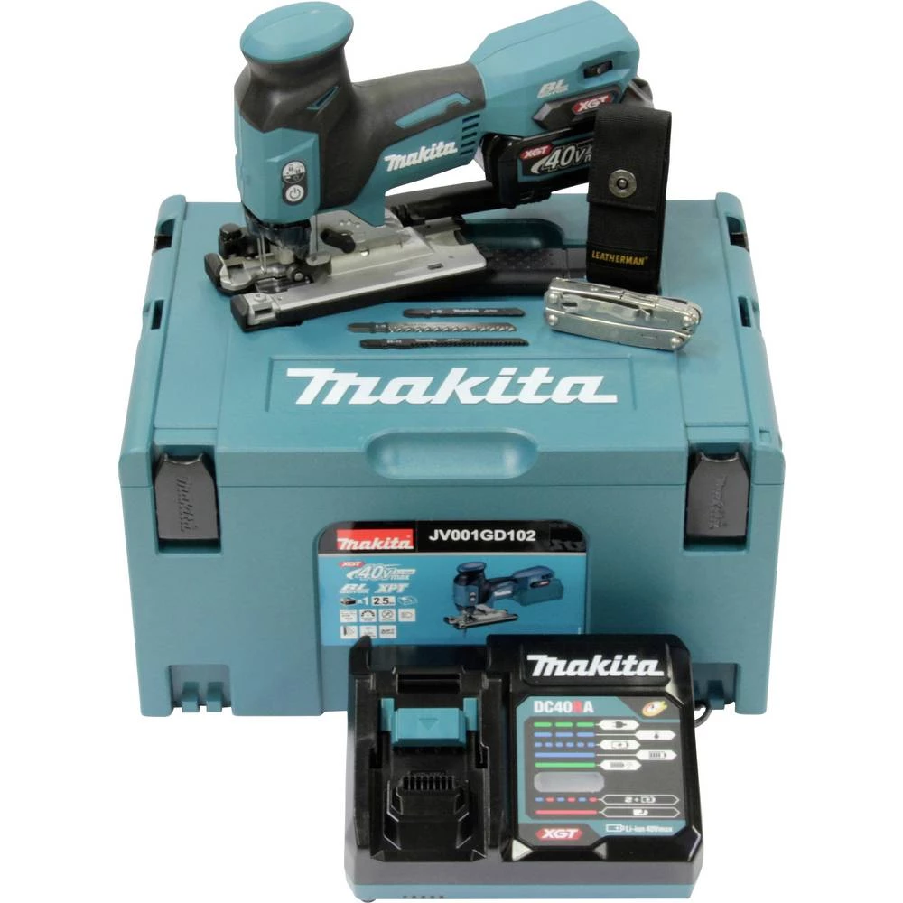Makita JV001GD102 akumulatorska pila JV001GD102 bez četkica, uklj. akumulator 40 V 2.5 Ah slika