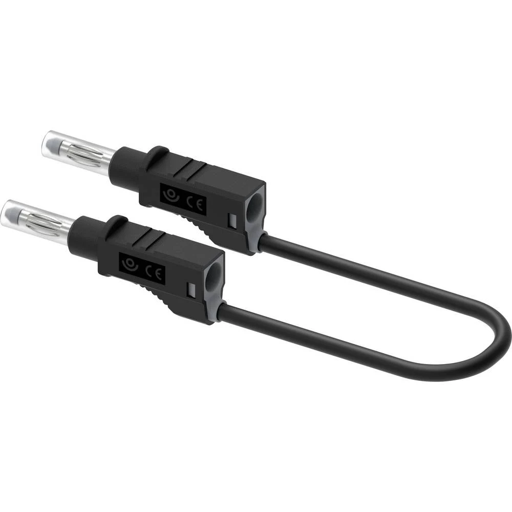 Electro PJP 2211/600V-CD1-50N mjerni vod banana utikač 50 cm crna 1 kom. slika