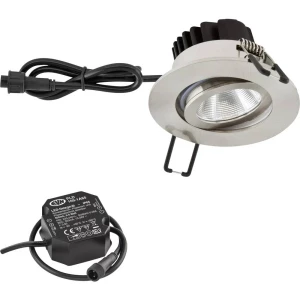 EVN  PC650N91302 LED ugradna svjetiljka   8.4 W toplo bijela plemeniti čelik slika